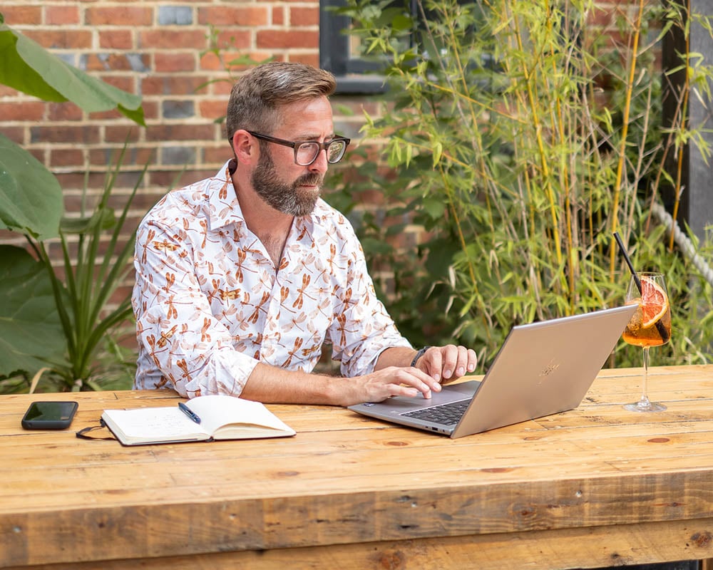 Rob-working with spritz