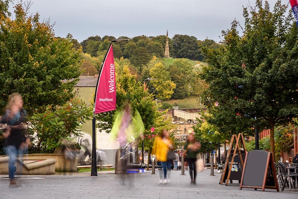 sheffield university with students 1000