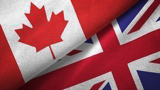 uk canada flags
